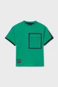Otroška bombažna kratka majica Mayoral zelena