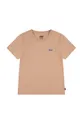 оранжевый Детская хлопковая футболка Levi's Для мальчиков