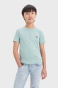 Levi's t-shirt bawełniany dziecięcy bawełna turkusowy 9EA100