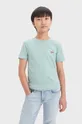 turkusowy Levi's t-shirt bawełniany dziecięcy Chłopięcy