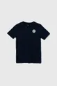 mornarsko modra Otroška bombažna kratka majica Converse Fantovski