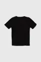 Παιδικό βαμβακερό μπλουζάκι Converse μαύρο