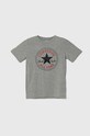 Dječja majica kratkih rukava Converse okrugli siva 966500