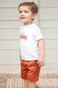 κόκκινο Μωρό βαμβακερό μπλουζάκι Tartine et Chocolat Για αγόρια