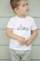 Tartine et Chocolat t-shirt bawełniany niemowlęcy nadruk zielony TY10051.80.94