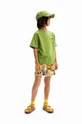 zelena Otroška bombažna kratka majica Desigual Fantovski