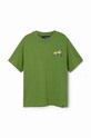 Desigual tricou de bumbac pentru copii 24SBTK13 verde SS24
