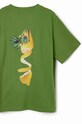 Desigual tricou de bumbac pentru copii 24SBTK13 verde