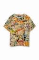 Desigual t-shirt bawełniany dziecięcy 24SBTK12 multicolor SS24