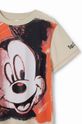 Dječaci Dječja pamučna majica kratkih rukava Desigual x Mickey 24SBTK11 bijela