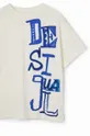 Desigual t-shirt bawełniany dziecięcy biały 24SBTK07