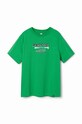 Desigual tricou de bumbac pentru copii 24SBTK06 verde SS24