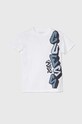 Guess t-shirt bawełniany dziecięcy nadruk biały L4GI04.K8HM4.PPYH