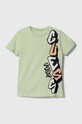 Guess t-shirt bawełniany dziecięcy nadruk zielony L4GI04.K8HM4.PPYH