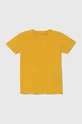 žltá Detské bavlnené tričko Guess Chlapčenský