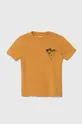 oranžová Detské bavlnené tričko Guess Chlapčenský
