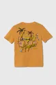 Guess t-shirt in cotone per bambini arancione