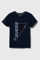 granatowy Guess t-shirt dziecięcy Chłopięcy