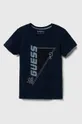 σκούρο μπλε Παιδικό μπλουζάκι Guess Για αγόρια