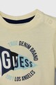 Chłopiec Guess t-shirt bawełniany dziecięcy N4GI01.K8HM4.PPYH żółty