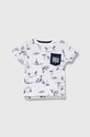 Guess t-shirt bawełniany dziecięcy wzorzyste biały N4GI03.K6XN1.PPYH