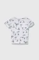 Παιδικό βαμβακερό μπλουζάκι Guess λευκό