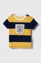 Guess t-shirt bawełniany dziecięcy wzorzyste żółty N4GI06.K9N34.PPYH