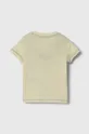 Guess t-shirt bawełniany dziecięcy żółty