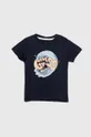 mornarsko plava Dječja pamučna majica kratkih rukava Guess Za dječake