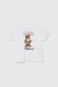 Guess t-shirt bawełniany dziecięcy pozostałe biały N4GI20.K8HM4.PPYH