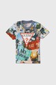 Παιδικό βαμβακερό μπλουζάκι Guess βαμβάκι πολύχρωμο N4GI23.K8HM3.PPYH