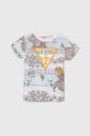 Guess t-shirt bawełniany dziecięcy nadruk multicolor N4GI23.K8HM3.PPYH
