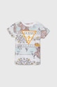 Detské bavlnené tričko Guess potlač viacfarebná N4GI23.K8HM3.PPYH