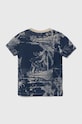 Guess t-shirt bawełniany dziecięcy N4GI24.K8HM3.PPYH niebieski SS24
