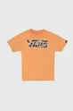 pomarańczowy Vans t-shirt bawełniany dziecięcy BY VANS CLASSIC LOGO FILL KIDS Chłopięcy