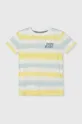 жёлтый Детская хлопковая футболка Pepe Jeans REI Для мальчиков