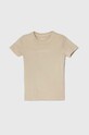 Pepe Jeans t-shirt bawełniany dziecięcy DAVIDE TEE bawełna beżowy PB503840