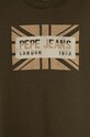 Αγορίστικα Παιδικό βαμβακερό μπλουζάκι Pepe Jeans RANDAL PB503846 πράσινο