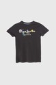 Pepe Jeans t-shirt bawełniany dziecięcy REDELL nadruk szary PB503849