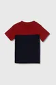 Παιδικό βαμβακερό μπλουζάκι Lacoste σκούρο μπλε