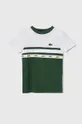 zielony Lacoste t-shirt dziecięcy Chłopięcy