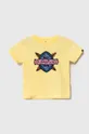 жовтий Дитяча бавовняна футболка Quiksilver RAINMAKERBOY Для хлопчиків