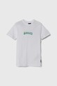 Bavlněné tričko Quiksilver ISLAND SUNRISE kulatý bílá AQBZT04374