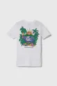 Quiksilver t-shirt bawełniany ISLAND SUNRISE biały