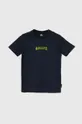 granatowy Quiksilver t-shirt bawełniany ISLAND SUNRISE Chłopięcy