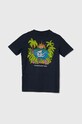 Quiksilver tricou din bumbac ISLAND SUNRISE AQBZT04374 bleumarin SS24