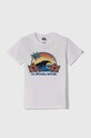 Dětské bavlněné tričko Quiksilver RIDTODAYSSYTH kulatý bílá EQBZT04726