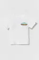 bianco Quiksilver t-shirt in cotone per bambini TROPICALFADEBOY Ragazzi