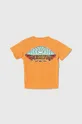 Дитяча бавовняна футболка Quiksilver TROPICALFADEBOY помаранчевий