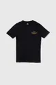 czarny Quiksilver t-shirt bawełniany dziecięcy TRADESMITHYTH Chłopięcy